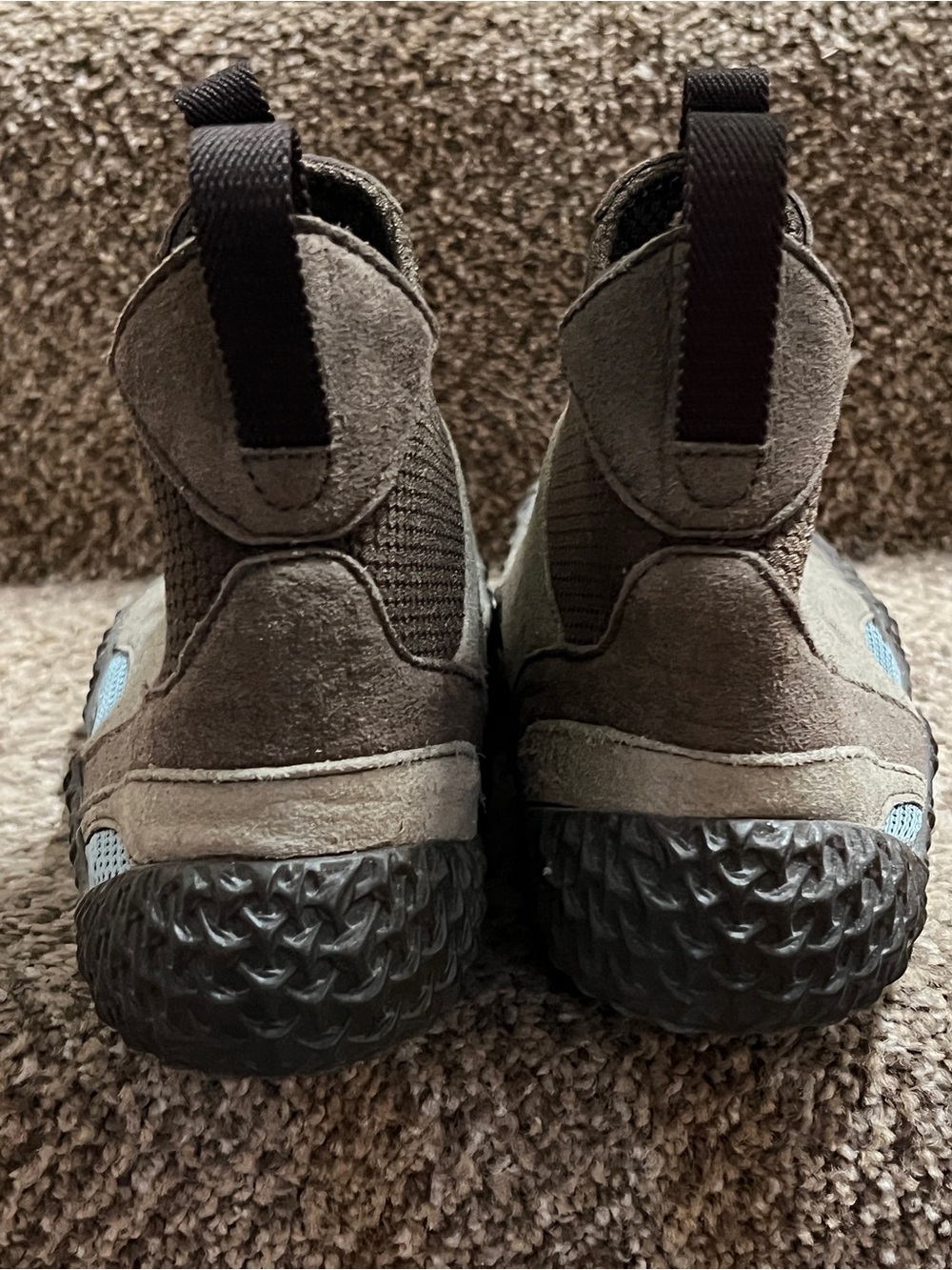 Orvis Gray and Light Blue Women's Ankle Booties - Picture 8 of 9